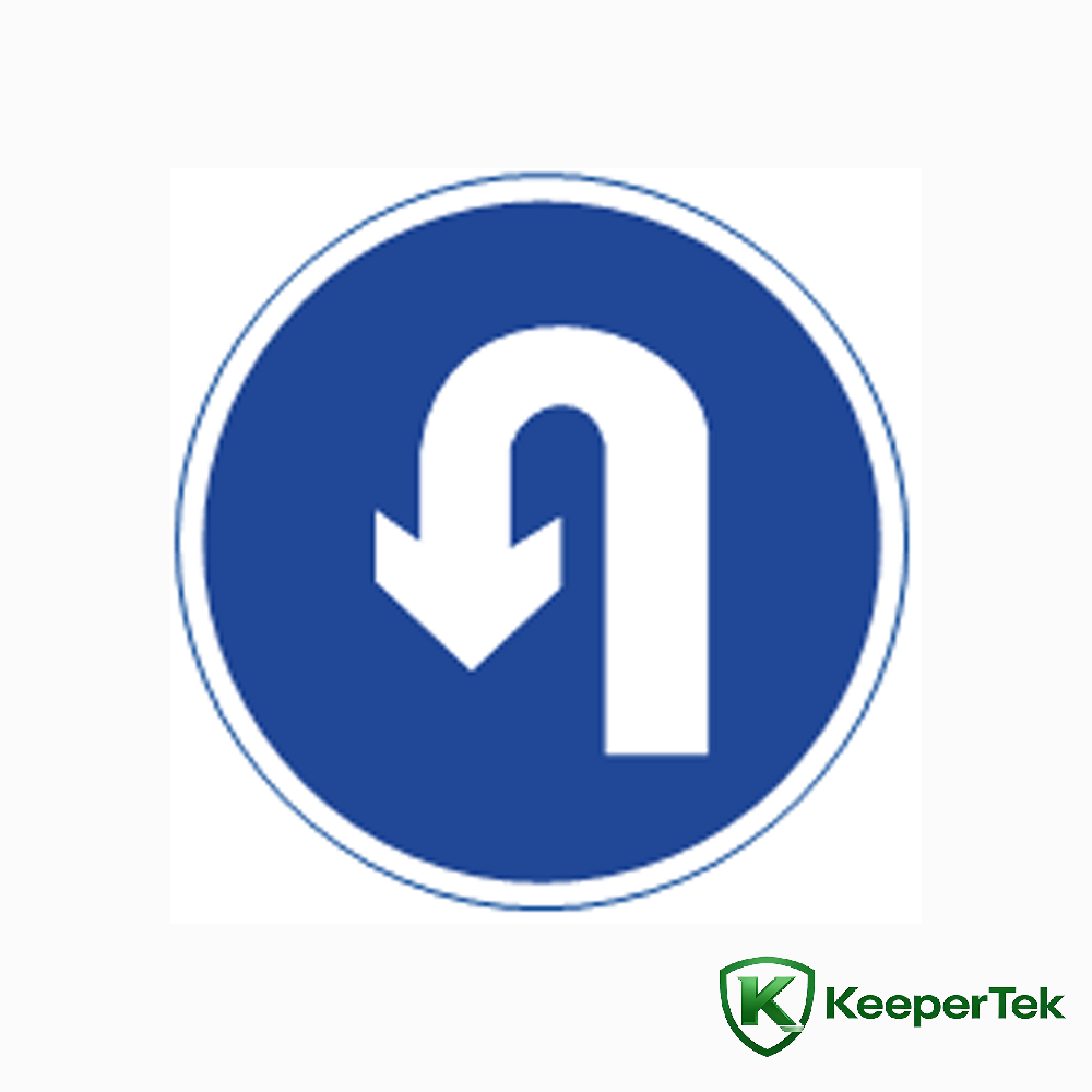 U-turn sign KT-CAS10